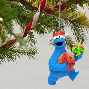 2021 Hallmark Sesame Street Cookie Monster Keepsake Christmas Ornament With Box